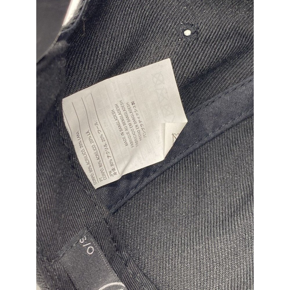 Volcom Black Flat Bill Adjustable Baseball Cap Hat Snap-back OSFM - Picture 7 of 7